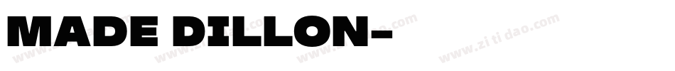 Made Dillon字体转换